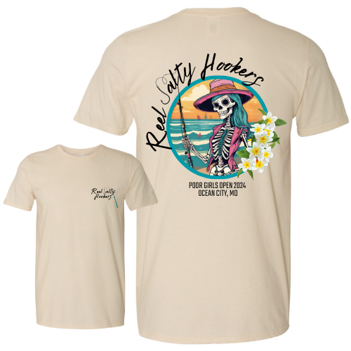 Reel Salty Hookers PGO Unisex Short Sleeve Tee - 2 Colors