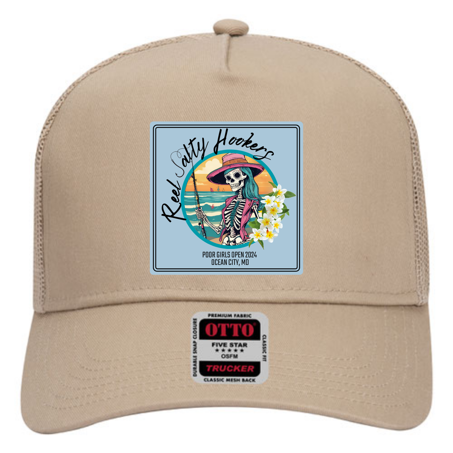 Reel Salty Hooker 5 Panel Trucker Hat - 3 Colors